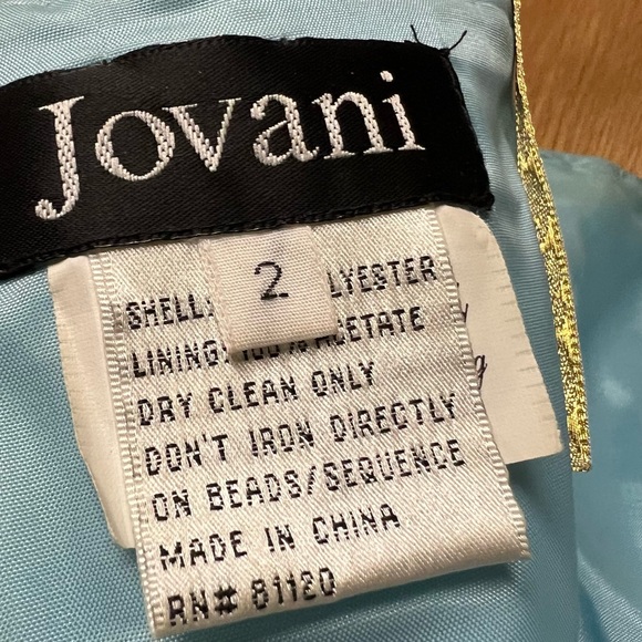 Jovani Sequin Tulle Gown Size 2